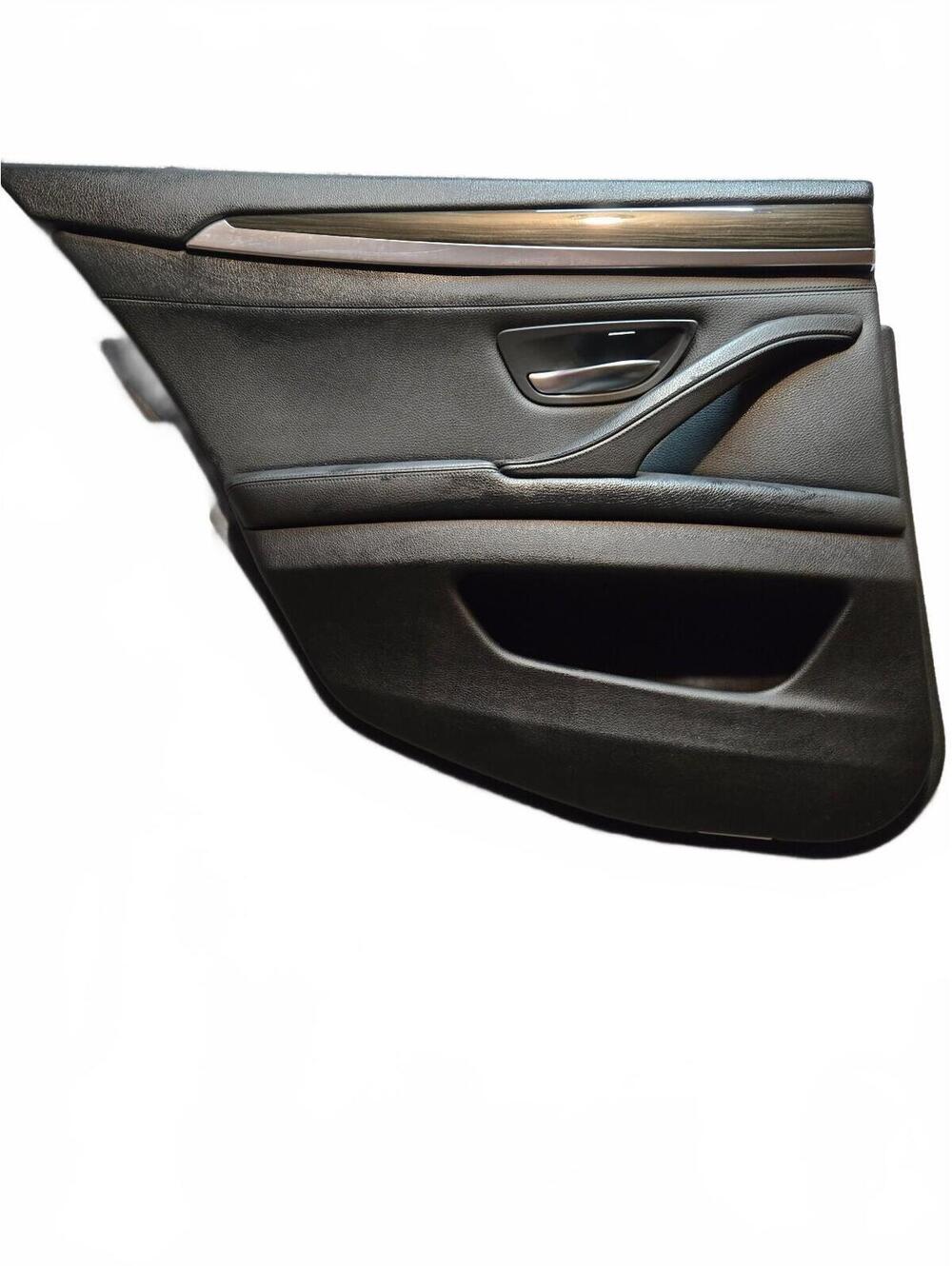 BMW Black Front Door Panel Trim with Handle and Control Switch